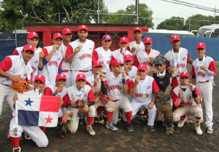 Equipo panameño de béisbol. /Foto Pandeportes