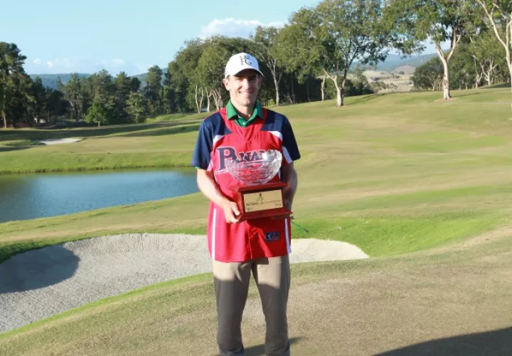 Scott Langley, campeón del Panamá Championship 2018, jugará la otra temporada en el PGA Tour. /Foto Anayansi Gamez