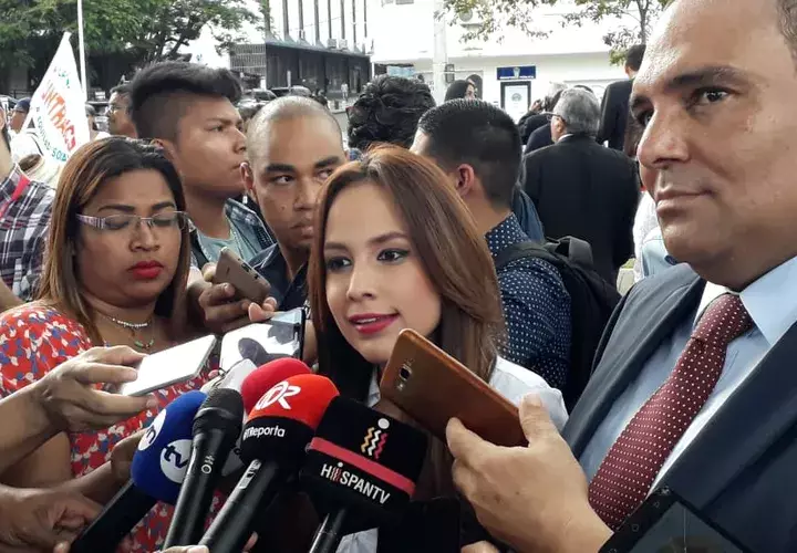 Colegas periodistas acompañaron a Guadalupe Castillero