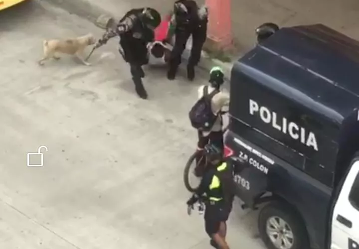 La policía logró la detención de unas tres personas. Foto/Diómedes Sánchez