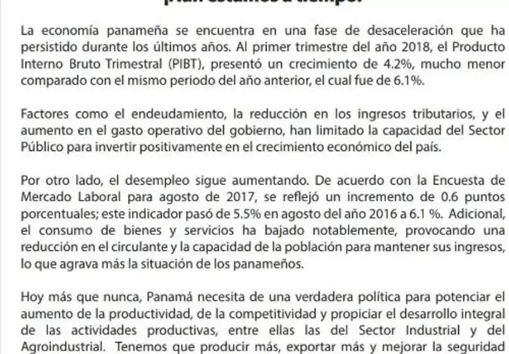 Sindicato de Industriales pide reactivar productividad del país. 