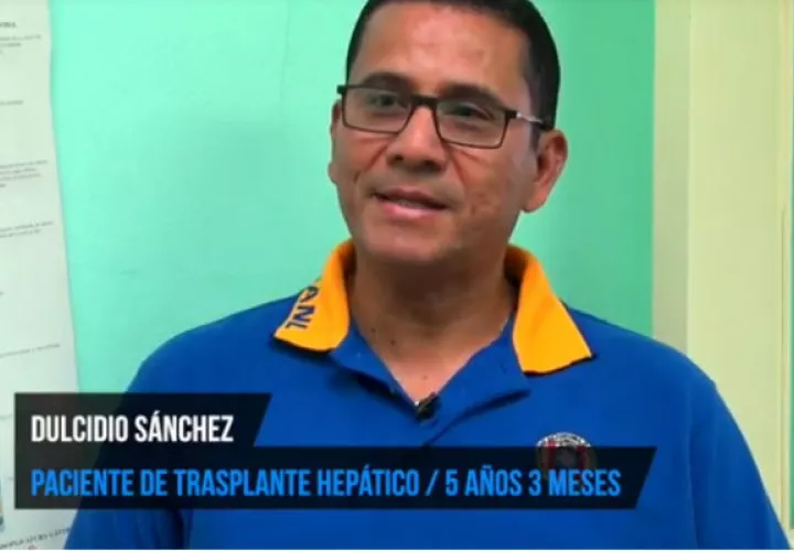 Dulcido Sánchez, paciente de trasplante de hígado