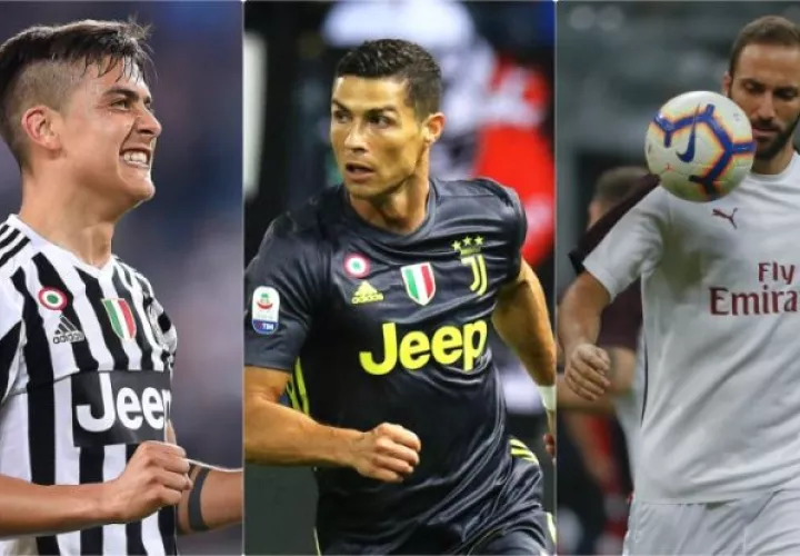  Dybala, Ronaldo e Higuaín son los jugadores mejores pagos del torneo italiano. Foto Agencias