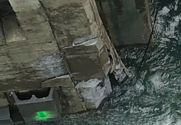 El tránsito de buques por las esclusas de Agua Clara fue afectado el pasado sábado 15 de septiembre