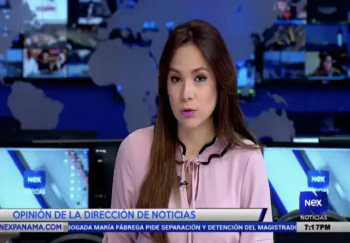 Guadalupe Castillero, periodista de Nex TV.