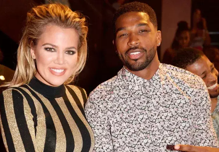 Khloé Kardasian y Tristan Thompson. 