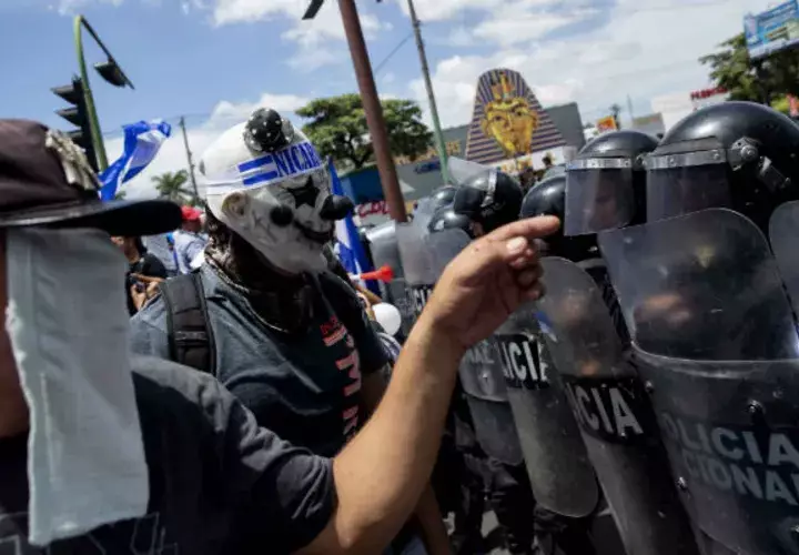 Los manifestantes, exigen la salida inmediata del presidente Daniel Ortega. FOTO/EFE