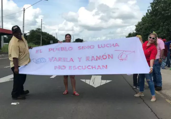 Manifestantes aseguran que lucharán hasta las últimas consecuencias para obtener respuesta del MOP. FOTOS/Cortesía