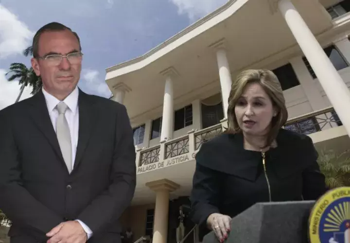 El jefe del Consejo de Seguridad, Rolando López, y la procuradora general de la nación, Kenia Porcell,  señalados en la justicia selectiva que se ha dado en este Gobierno. /Foto Víctor Arosemena