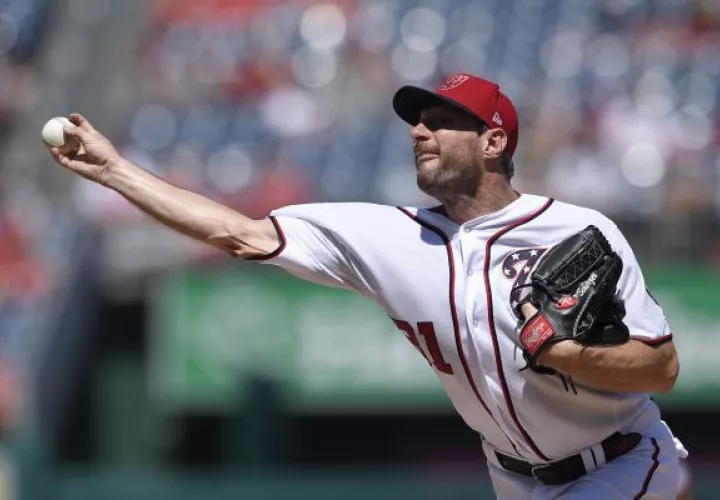 Juega su cuarta temporada con los Nacionales de Washington. Foto de AP