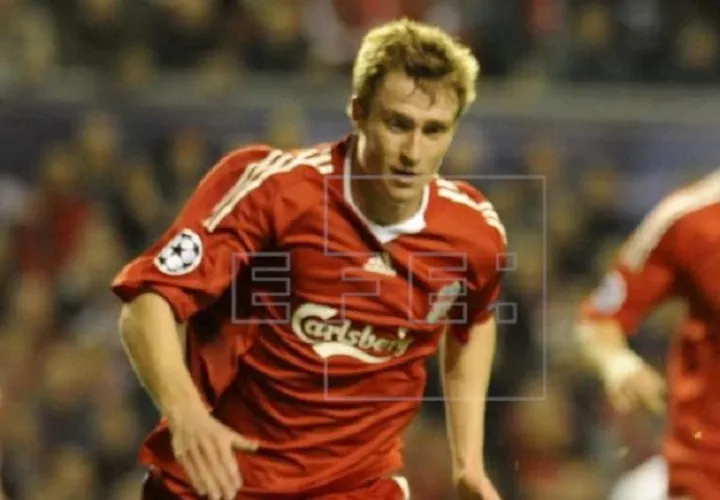 Stephen Darby cuando jugaba en Liverpool. Foto EFE