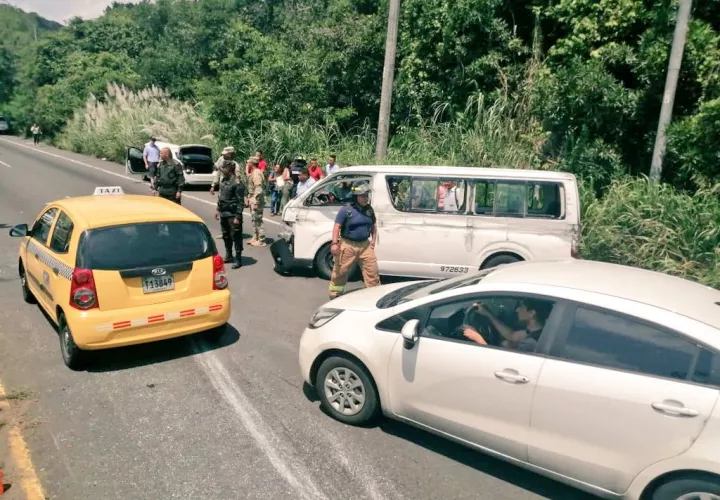 El accidente de tránsito se registró a la altura de Howard, yendo hacia Panamá Oeste.