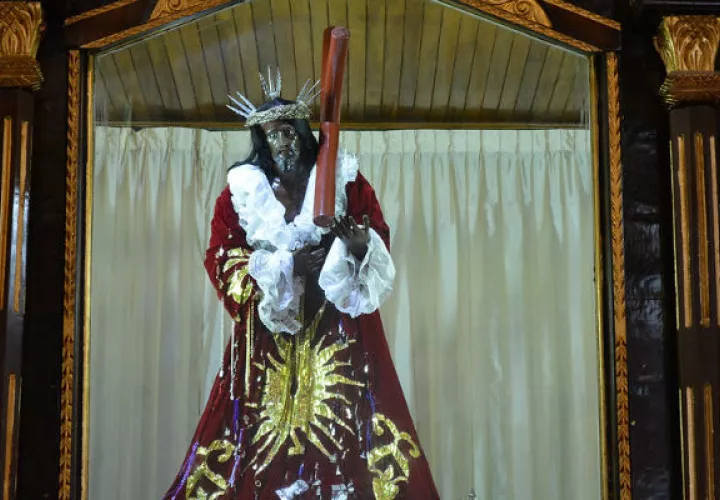 El Cristo Negro de Portobelo es la imagen de cristo con tez morena ubicado en Portobelo, provincia de Colón. Foto: Panamá América.
