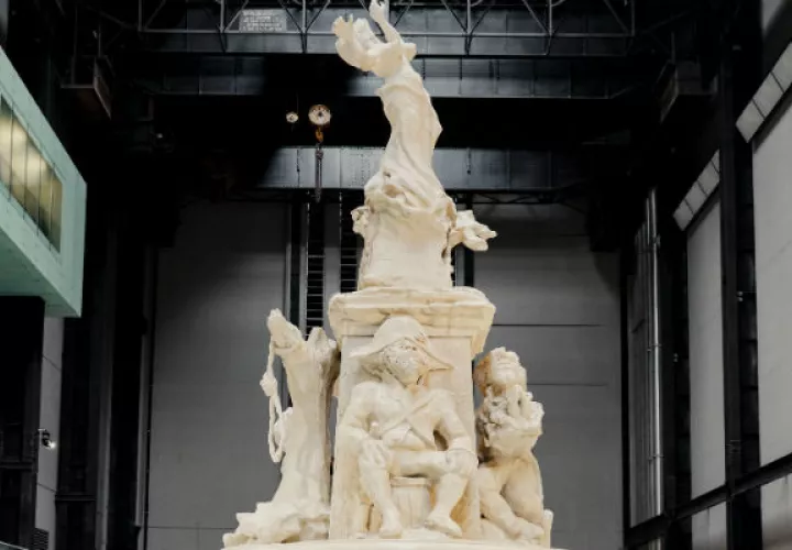 “Fons Americanus”, un nuevo monumento de Kara Walker, se exhibe en Londres hasta abril. Foto/ Charlotte Hadden para The New York Times.