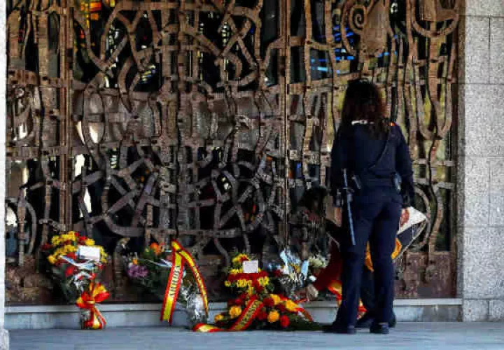  Panteón donde fueron inhumados ayer los restos del dictador Francisco Franco en el cementerio de Mingorrubio. Foto/EFE