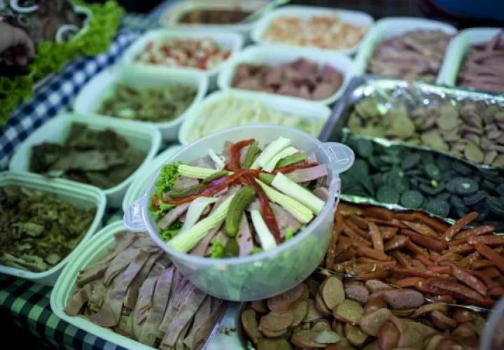 Plato de la comida típica de Guatemala.