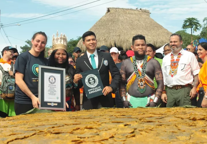 Panamá logra el Récord del Patacón Gigante. Foto: Cortesía