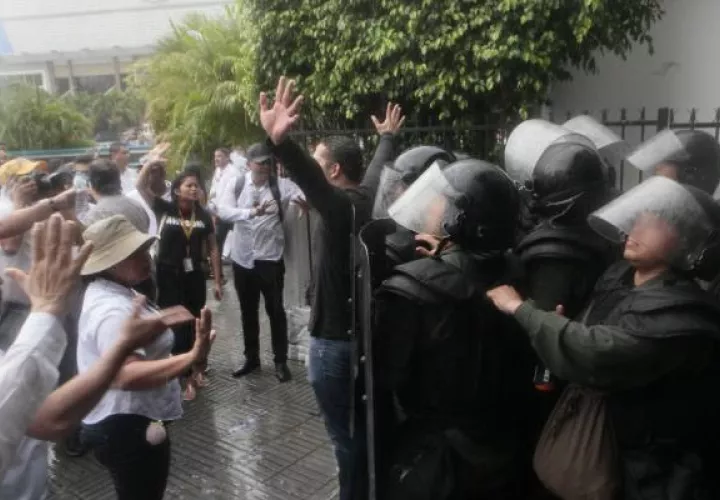 Los estudiantes  de la Universidad de Panamá  han protagonizado una serie de protestas en los últimos días.