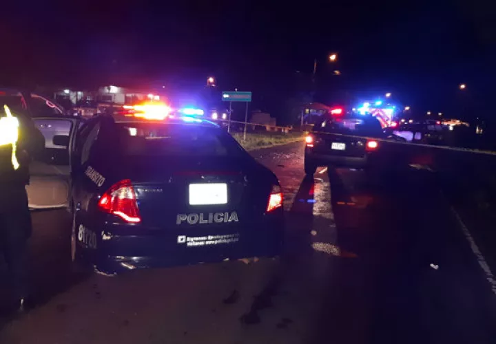 El accidente ocurrió en la carretera nacional de Santiago en dirección al distrito de Soná específicamente, en la comunidad de Los Algarrobos.
