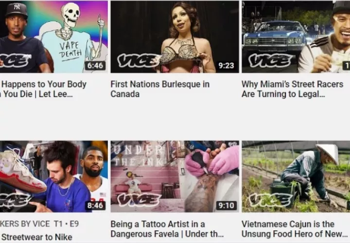 Vice Media es un medio irreverente enfocado en los millennials y el entretenimiento.