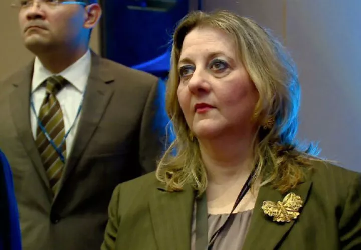 La magistrada Angela Russo recibió la denuncia contra Jairo 'Bolota' Salazar en el reparto en la Corte Suprema de Justicia. Foto: Panamá América.