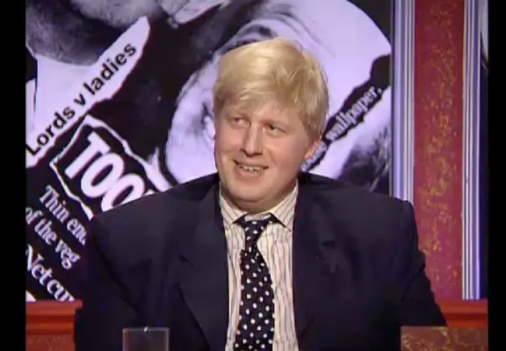 Boris Johnson en “Have I Got News for You”. Foto/ Hat Trick Productions.