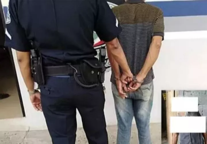 Fue detenido y está a la espera de las sanciones correspondientes. Foto: Mayra Madrid.
