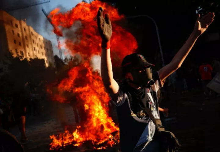 Manifestaciones en Chile.
