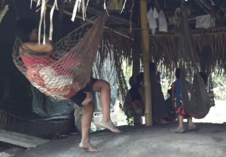  Estos menores  forman parte del mismo núcleo familiar del niño que falleció en Majagual, distrito de Barú. Foto: Mayra Madrid. 
