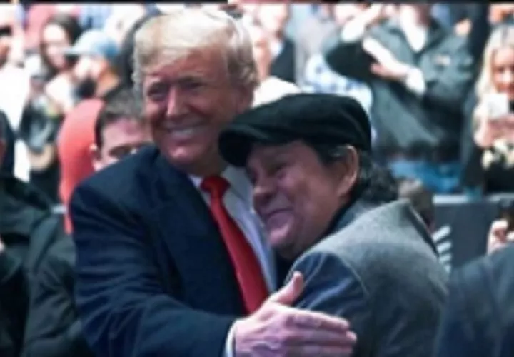 Durán junto a Trump.