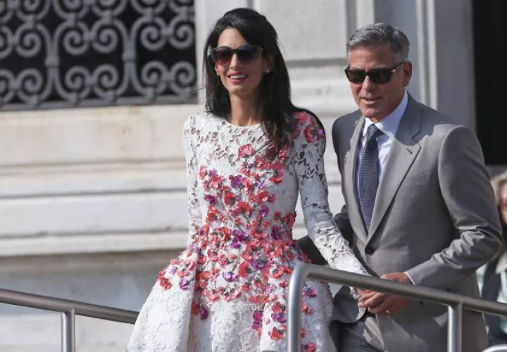 Amal y George Clooney. 