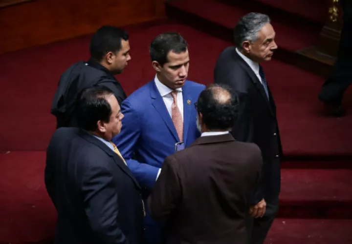 El Gobierno dice que "Vaquita" escoltó a Guaidó hasta Colombia. Foto: EFE.