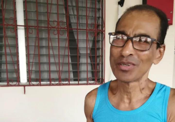 Juan Adonay Moreno fue hallado con vida, aunque en difíciles condiciones de salud. Foto: Thays Domínguez.