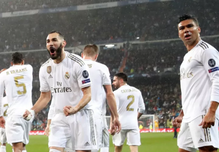 Karim Benzema anotó doblete Foto EFE
