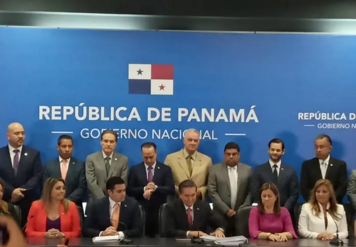 La conferencia de prensa se realizó en la sede de la Presidencia de la República. Foto: Cristabelis Toribio.