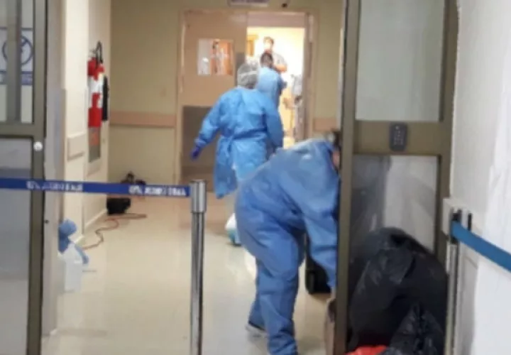 La recién nacida fue trasladada al hospital de San Félix. Foto: Mayra Madrid.