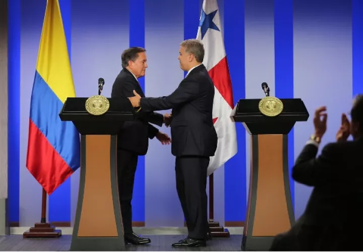 Los gobiernos de Panamá y Colombia suscribieron hoy acuerdos bilaterales.