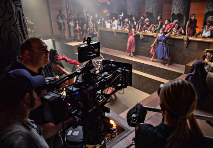 Una escena para “Book of Mormon Videos”. Los episodios, publicados en YouTube, visualizan texto religioso. Foto/ Kim Raff para The New York Times.