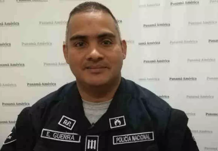 Capitán Eduard Guerra de la Policía Montada. Foto/Miriam Lasso