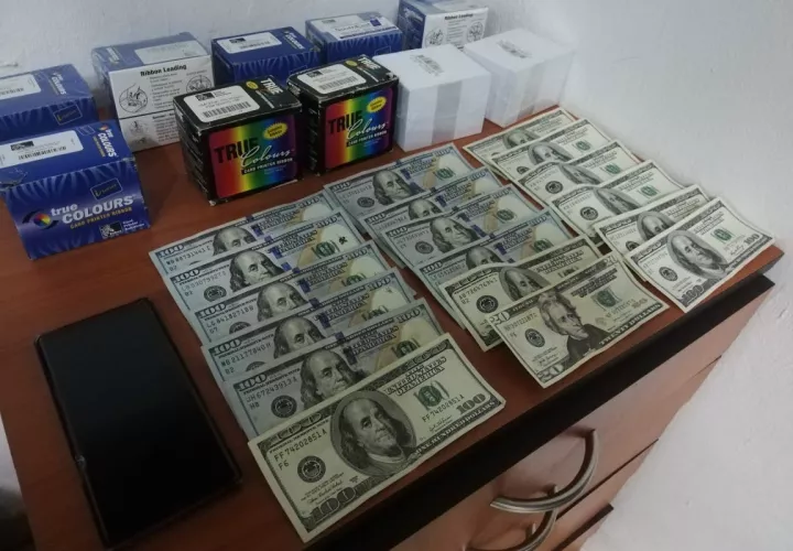 El supuesto laboratorio que fue desmantelado en Arraiján se dedicaba también a la falsificación de monedas.  