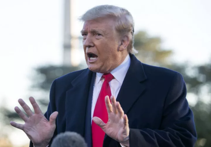 "Ya veremos. Ya veremos", dijo Trump, al referirse a España. Foto: EFE.