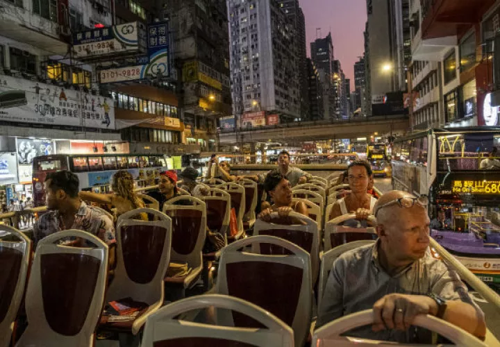 El índice de ocupación hotelera en Hong Kong es de alrededor del 60 %, en comparación con el 91 % a principios de este año. Foto/ Lam Yik Fei para The New York Times.