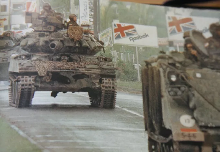 Las tropas norteamericanas se tomaron calles, avenidas y poblados durante la invasión a Panamá el 20 de diciembre de 1989. Foto: Archivo