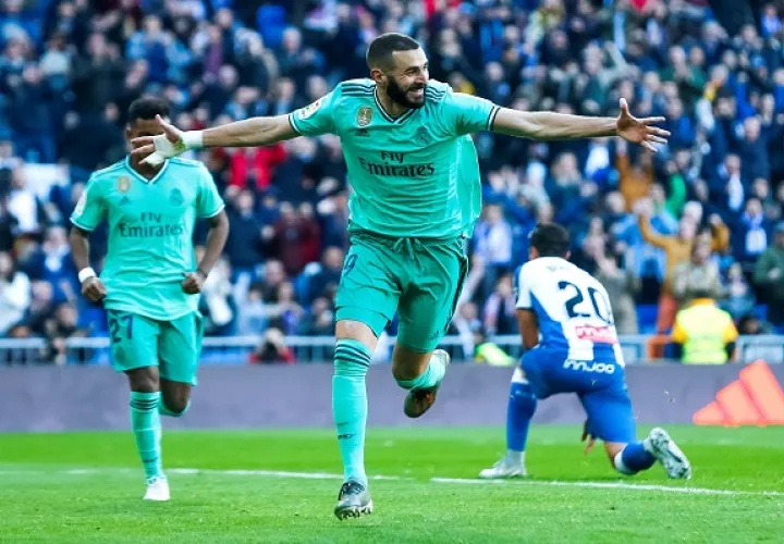 Benzema marcó el segundo gol del juego.