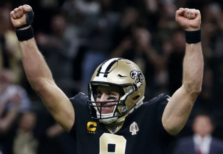 Drew Brees dijo que vivió una jornada memorable. Foto AP
