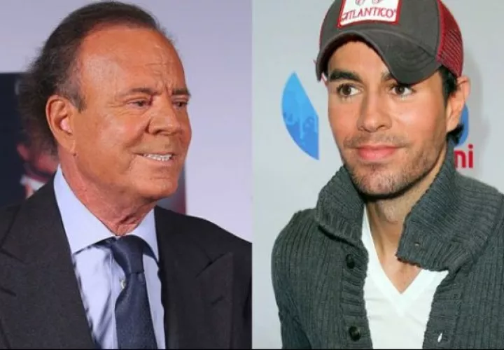 Enrique y Julio Iglesias.