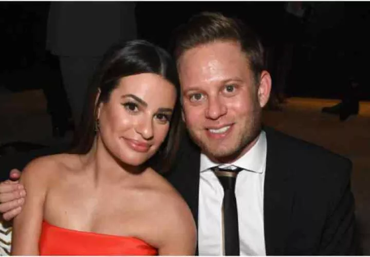 La actriz Lea Michele y su esposo Zandy Reich. 
