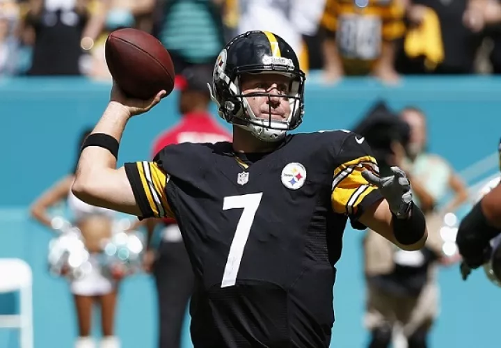 Ben Roethlisberger en acción.