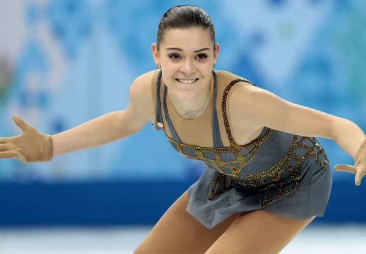 Adelina Sotnikova en las Olimpiadas de Invierno.
