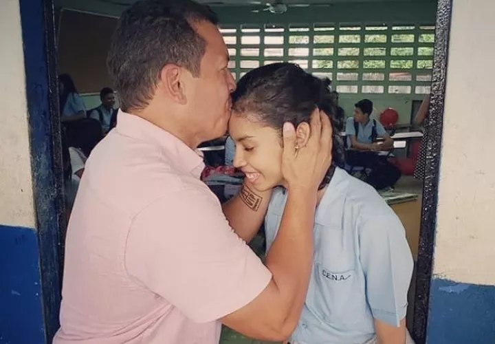 Luis Casis junto a Andrea Quijada. Foto: Instagram